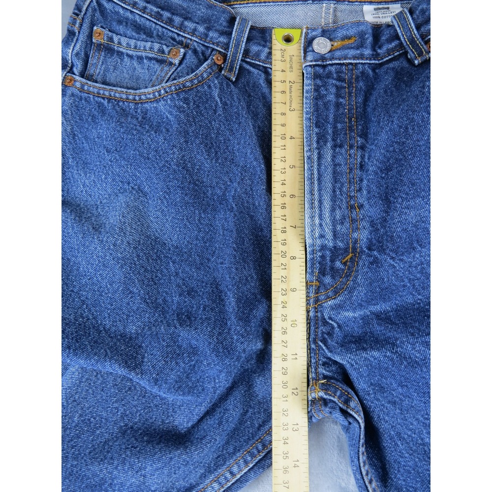 Levi's 505 Regular Fit‎ Jeans Mens W38 L32 Medium Wash Denim Cotton Blue - Picture 4 of 9